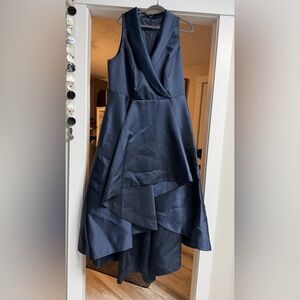 Adrianna Papell Midnight Blue High Low Dress
